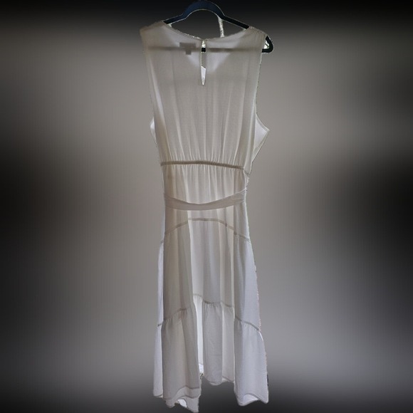 NWT Vera Wang White Tiered Tank Dress Midi White Size Size XXL - Picture 2 of 13